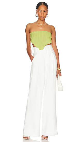 Sima Strapless Crop Top | Lime Top | Lime Green Top | Spring Tops 2023 | Revolve Clothing (Global)