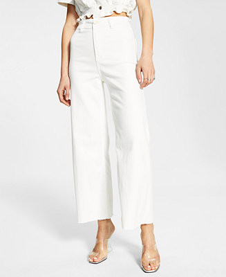 OAT Raw-Hem Wide-Leg Jeans & Reviews - Jeans - Women - Macy's | Macys (US)