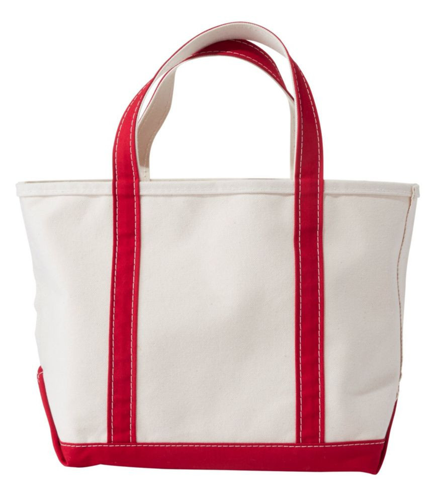 Boat and Tote, Open-Top Red Trim Long, Canvas/Nylon L. L.Bean | L.L. Bean
