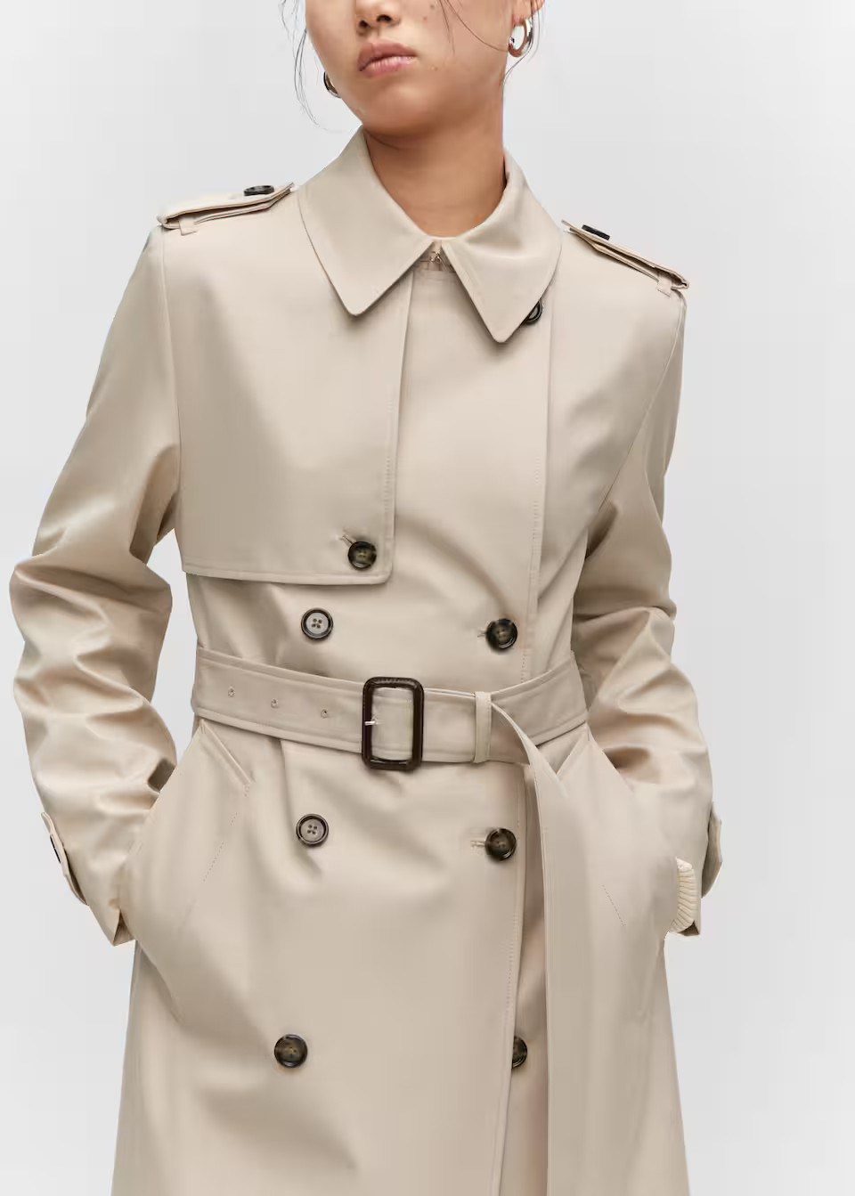 Waterproof double-breasted trench coat -  Women | Mango USA | MANGO (US)