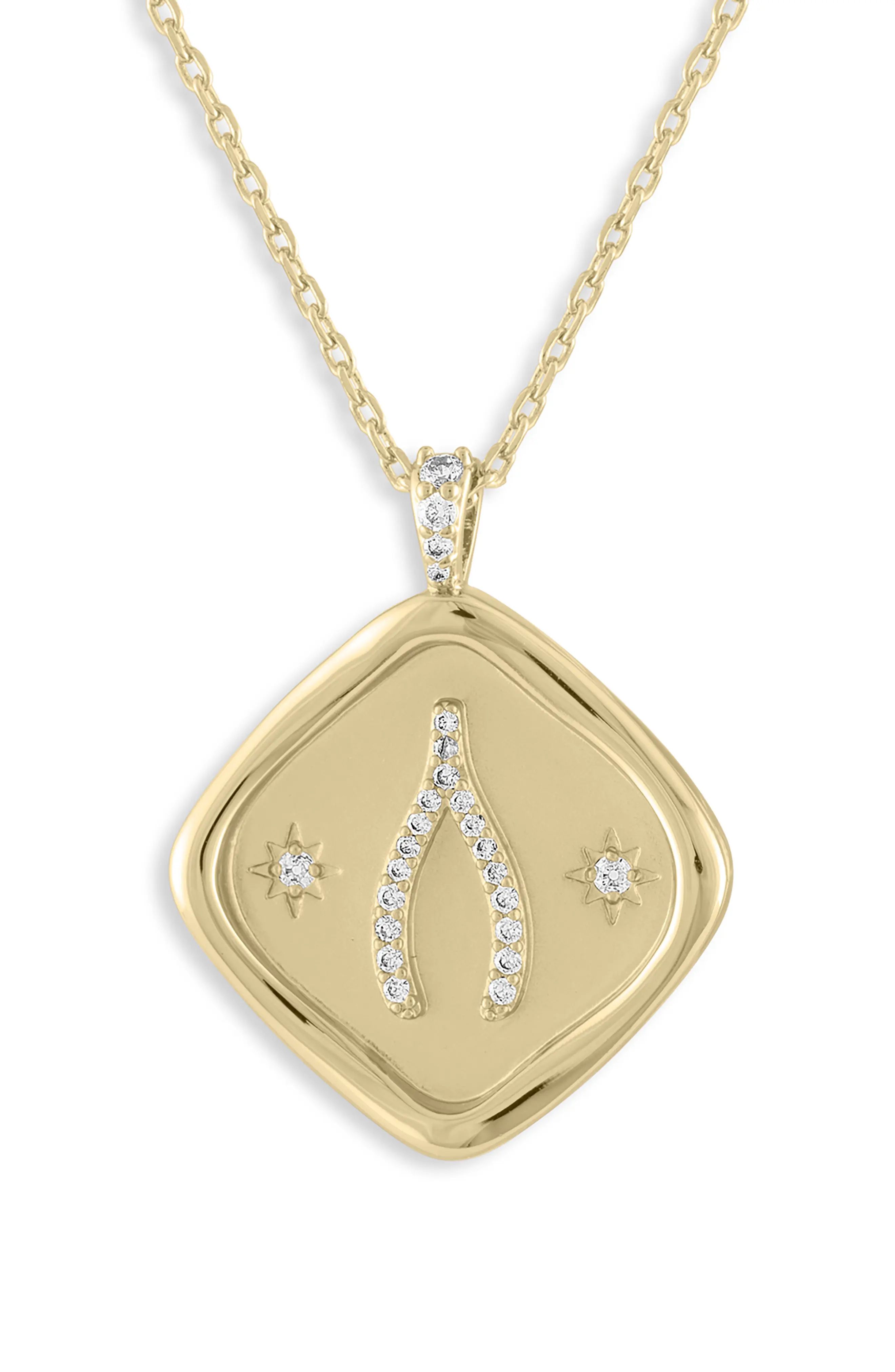 Women's Lulu Dk X Kristina Schulman Luck Crystal Pendant Necklace | Nordstrom