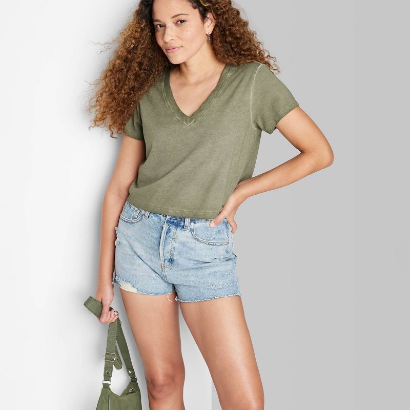 Women's High-Rise Cutoff Jean Shorts - Wild Fable™ | Target