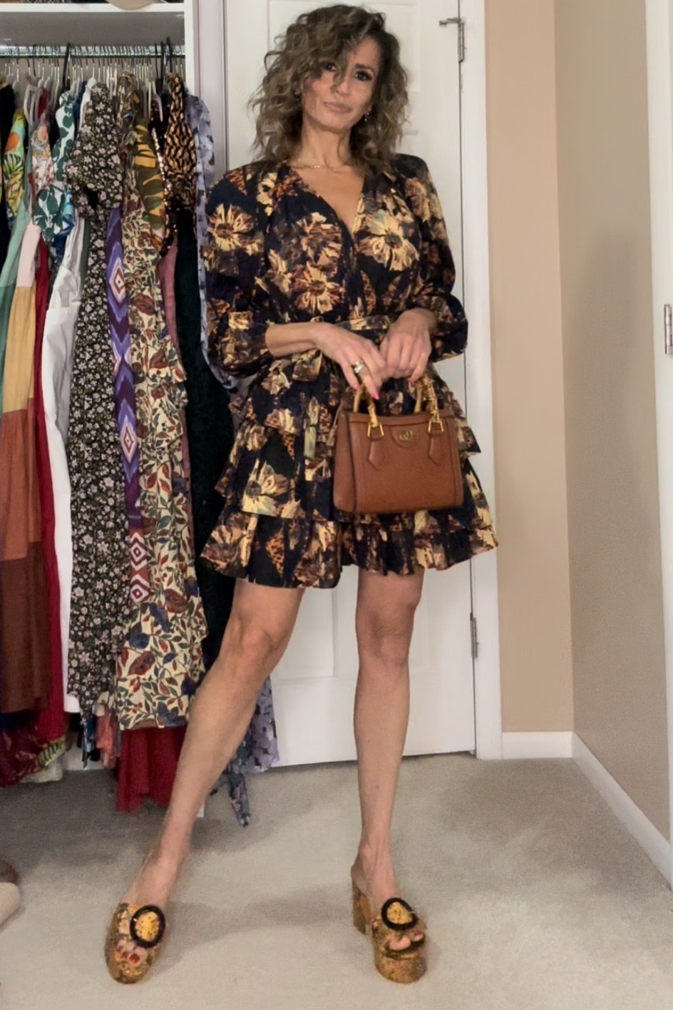 A gorgeous dress that can be worn in warm weather with sandals or boots and tights for winter.

Similar Ulla Johnson dress to the one I wore in Paris with boots and a leather jacket.

The Cult Gaia shoes are from last year, so it’s no longer available. Will link similar styles 

#LTKwedding #LTKover40 #LTKstyletip