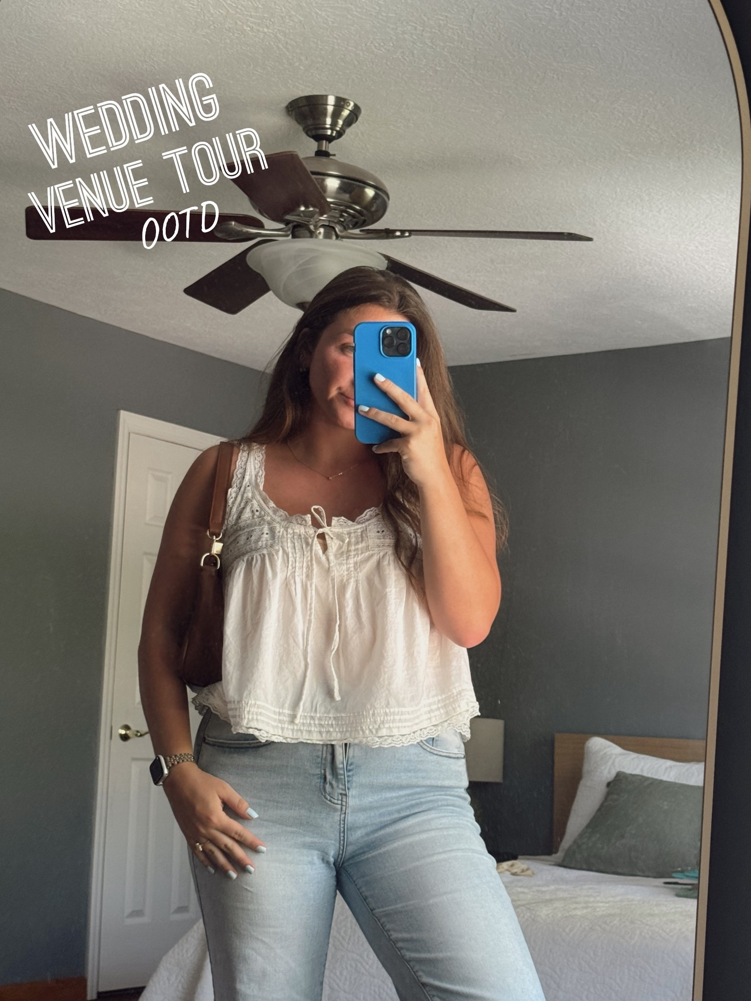 What a wore to a wedding venue tour today!! Absolutely love this top 🎀🤍

#LTKWedding #LTKootd #LTKdayinmylife