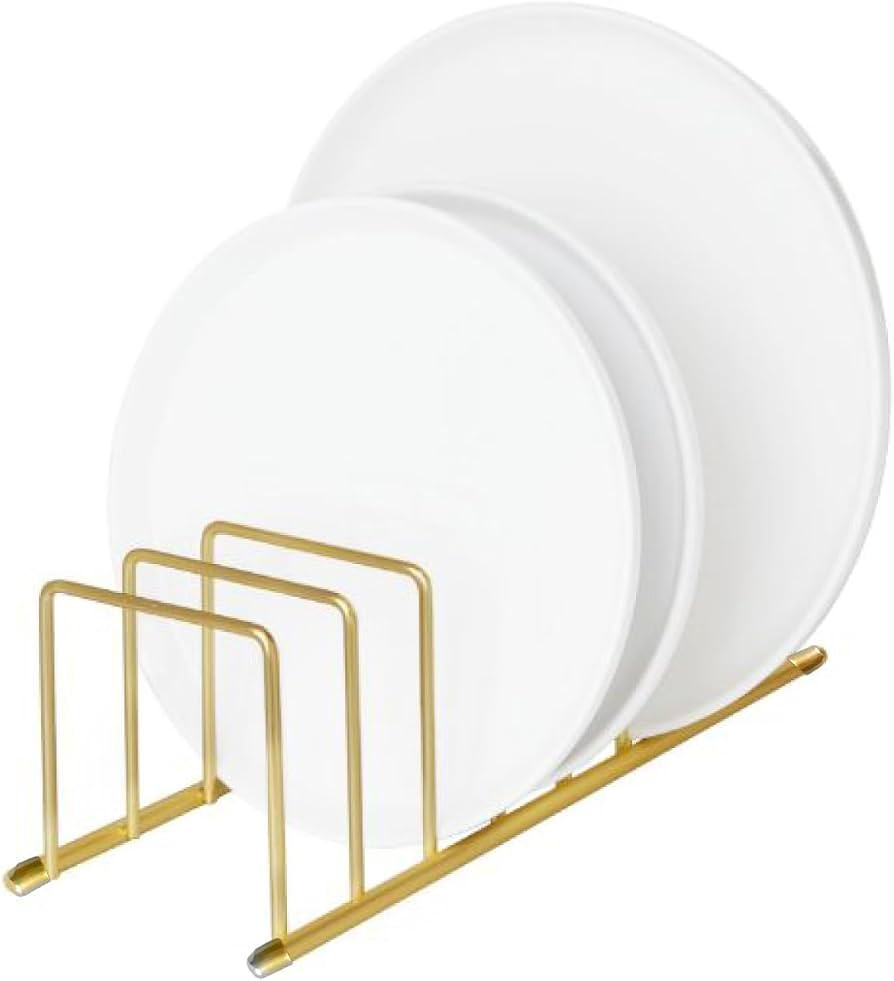FitWell Kitchen Bakeware Organizer,Plate Racks,Rack for Plastic Lids,Cutting Boards,Cookie Sheets... | Amazon (US)