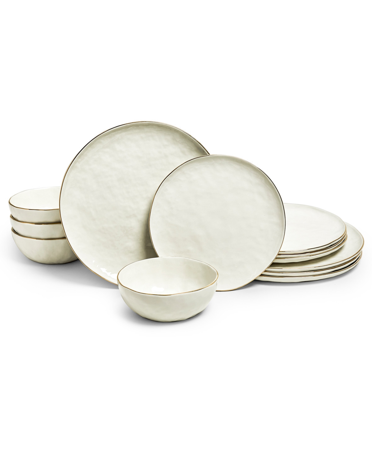 Sango Gansevoort 12-Pc. Dinnerware Set, Service for 4 - White | Macy's
