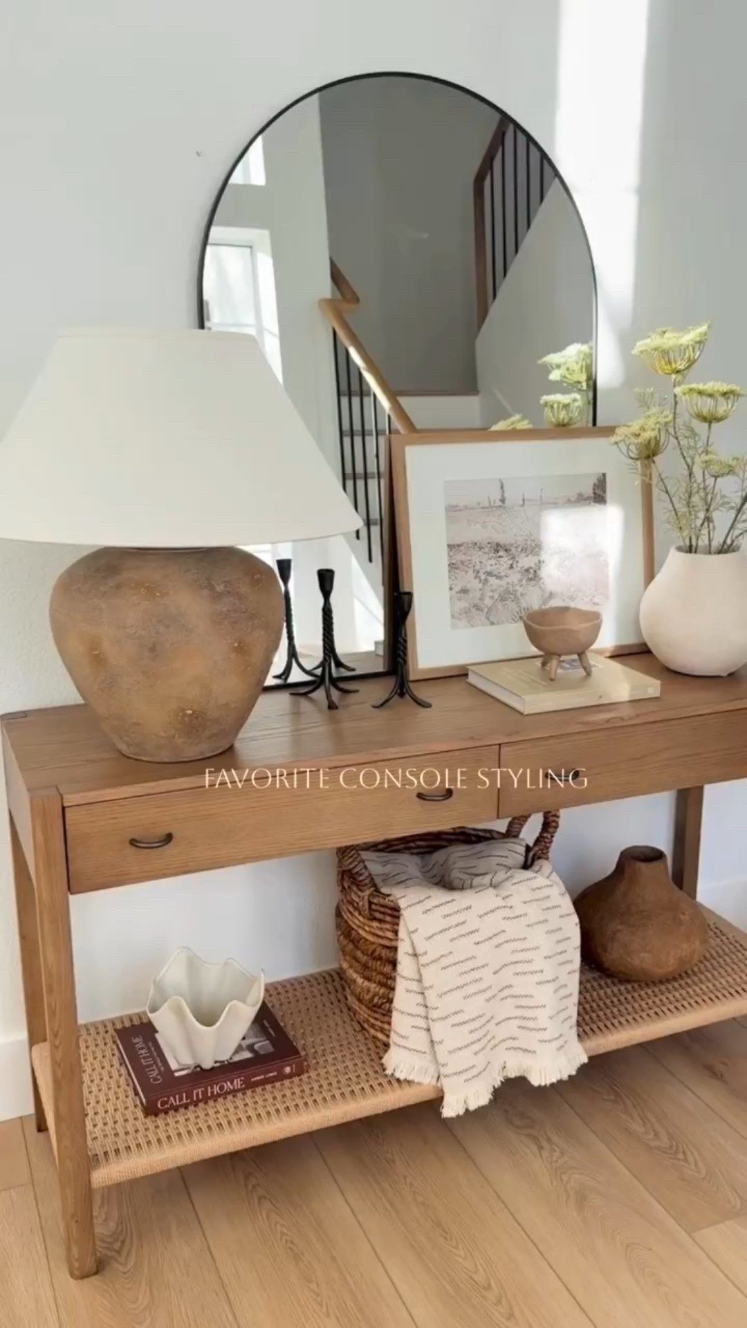 One of my favorite purchases of 2025. This console table has the prettiest warm wood tone, an earthy organic feel, and the best woven detail. On sale now 🤌

#LTKHome #LTKU #LTKSaleAlert