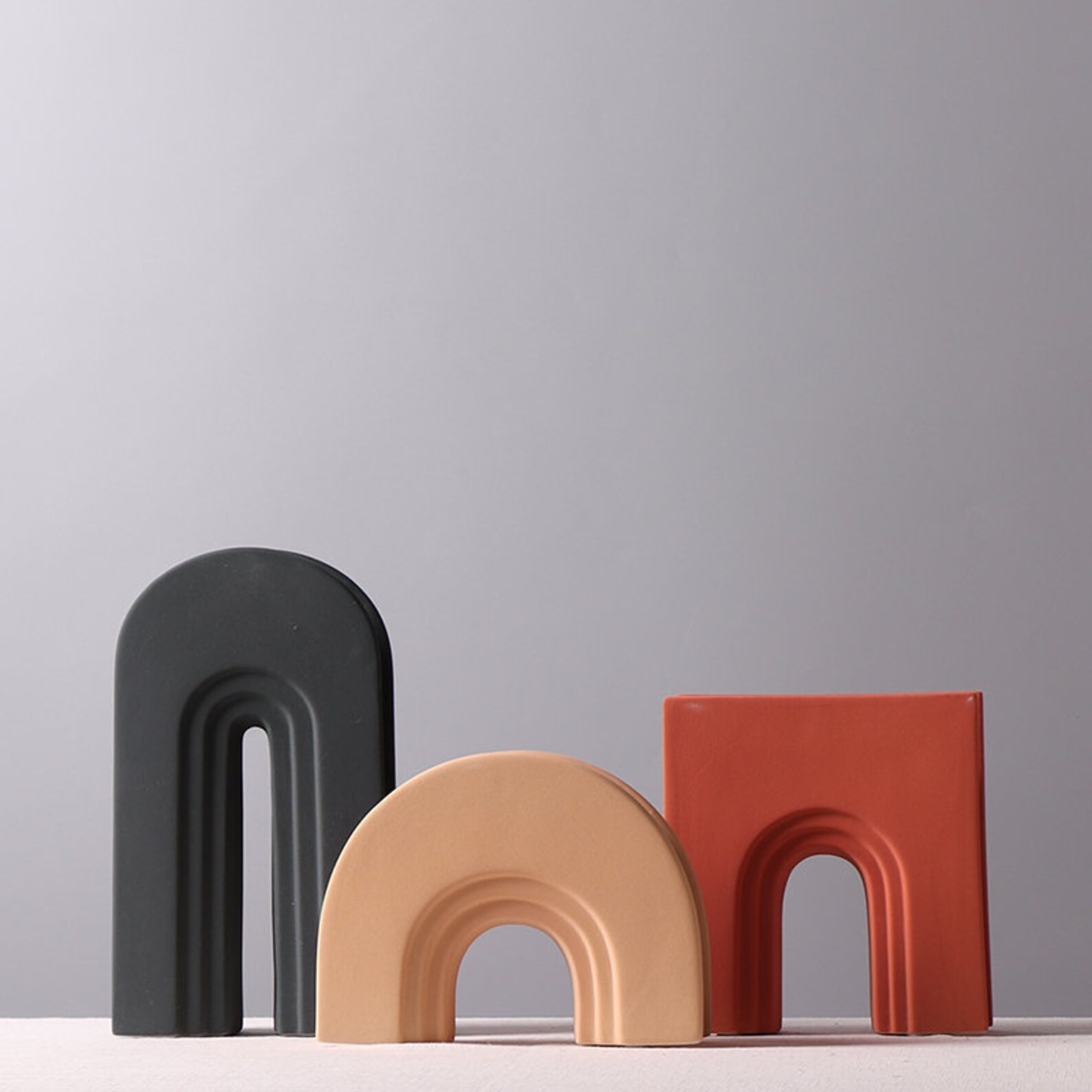 Morandi Minimalist Bisque, Nordic Geometric Minimalist vase,Handmade Ceramic Vase,Minimalist Deco... | Etsy (US)