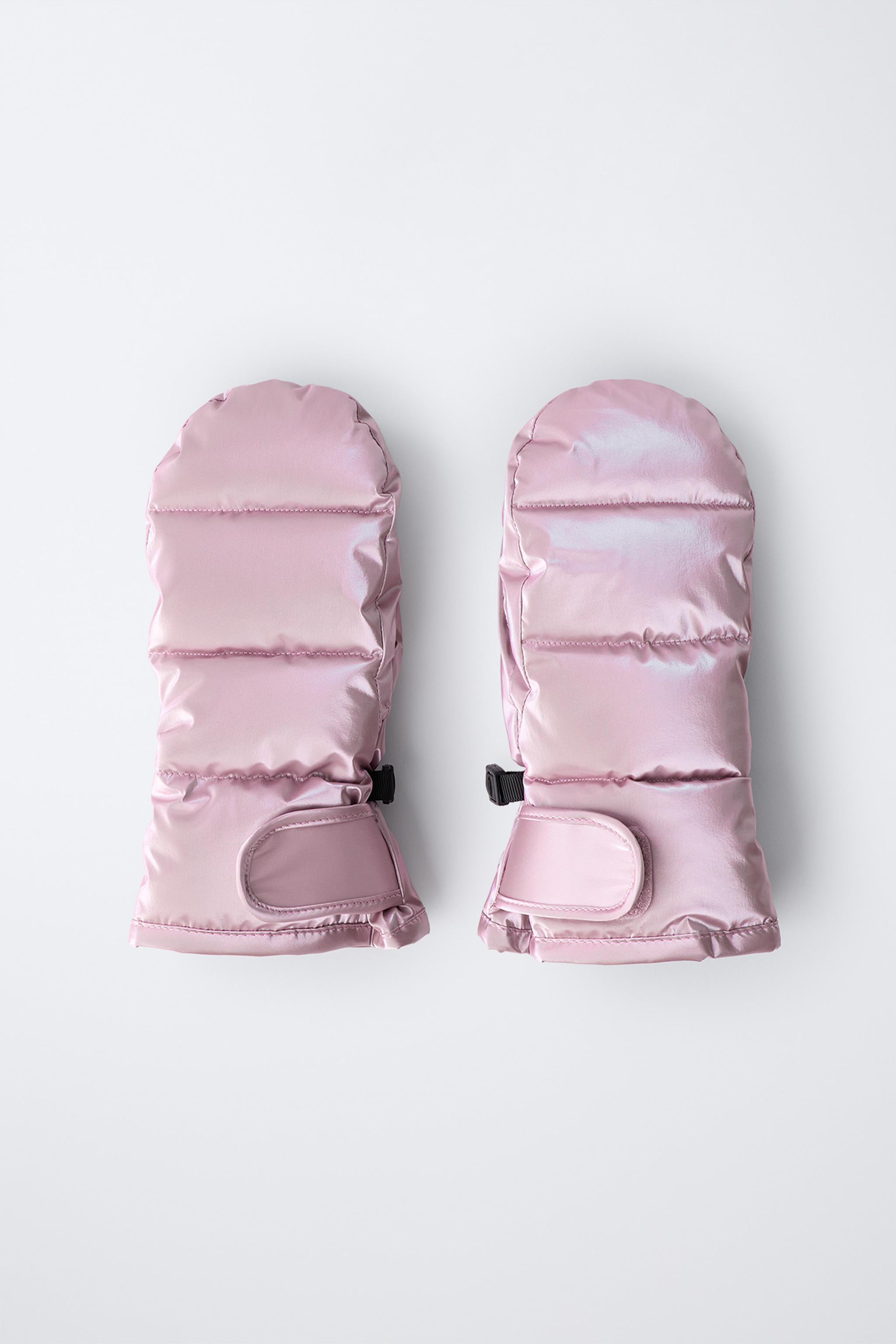 METALLIC WINDPROOF SKI COLLECTION MITTENS | Zara US