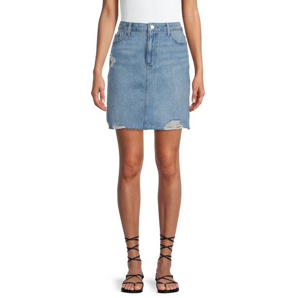 Time and Tru Women's Mini Denim Skirt | Walmart (US)