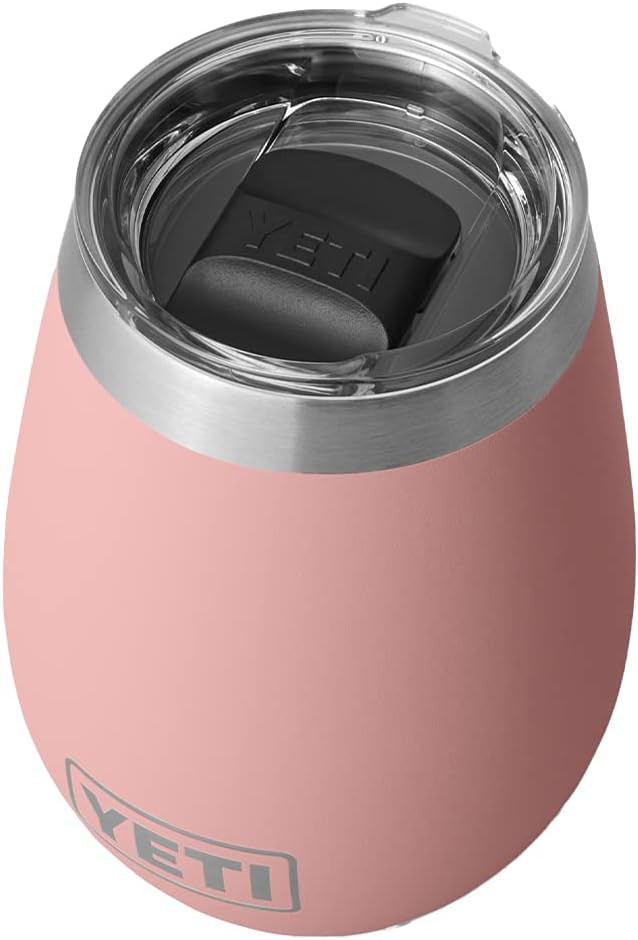 YETI Rambler 10 oz Wine Tumbler, Vacuum Insulated, Stainless Steel with MagSlider Lid, Sandstone ... | Amazon (US)