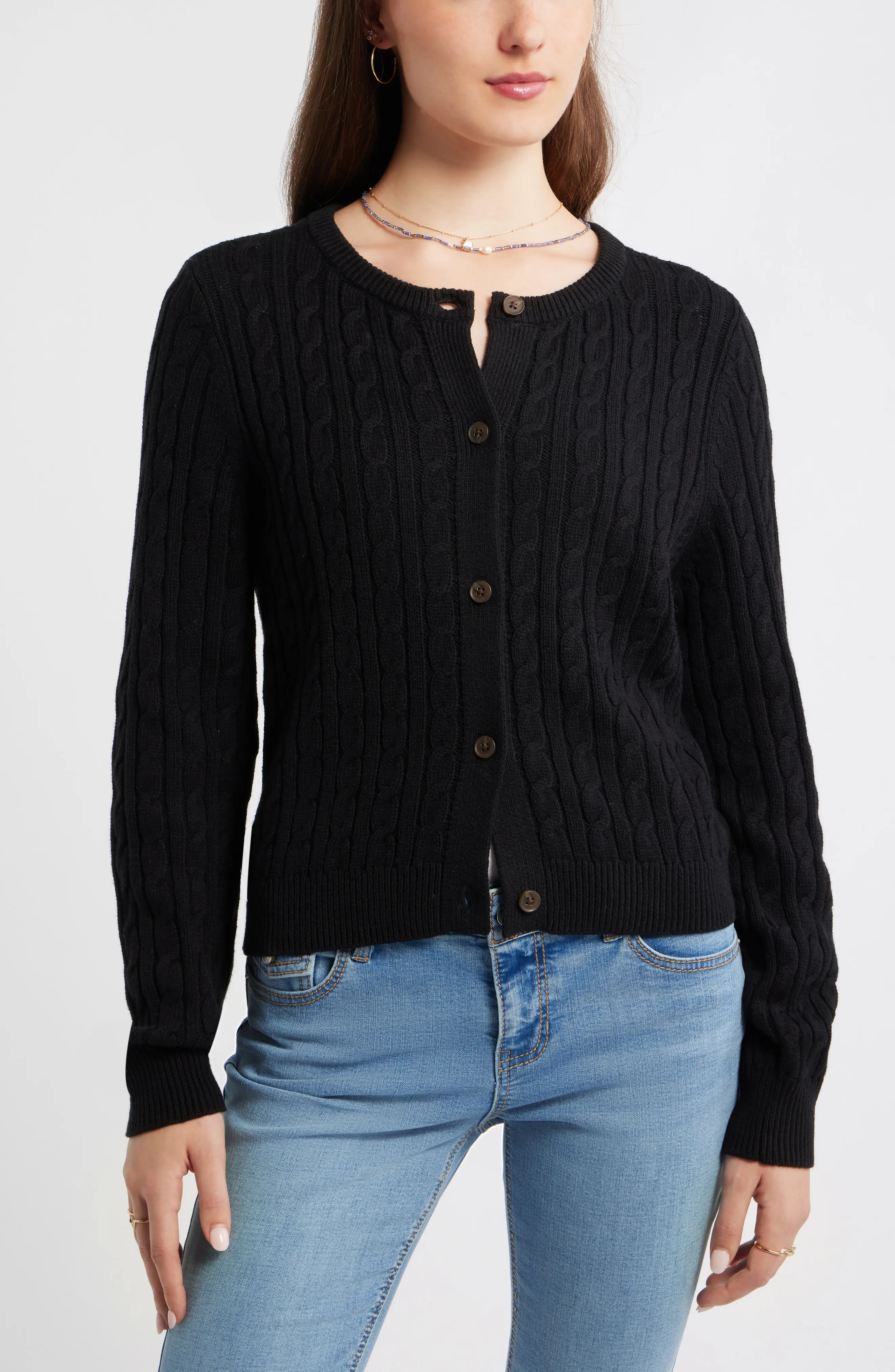 Button Front Cotton Blend Cardigan (Women) | Nordstrom | Nordstrom