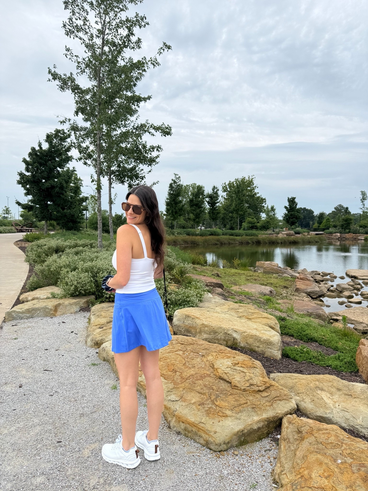 love a sporty chic look in the summer. I’ve been wearing this skort on repeat and even grabbed it in another color. This tank has a built in bra too which I love!! Also my sneakers are under $30 and look like an expensive pair 👀 I’ve already walked several miles in them and they are quite comfortable! 

On the go outfit, sporty outfit, skirt outfit, tank top outfit, sneakers outfit, white sneakers outfit, shoes,

#LTKActive #LTKfitnessgoals #LTKootd