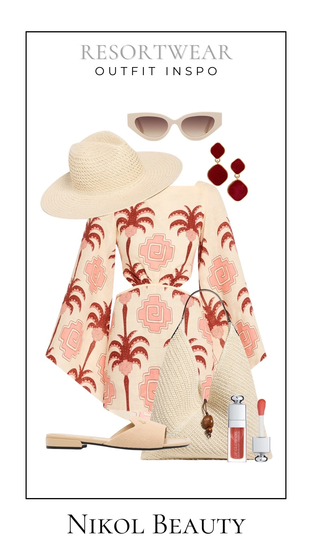 Sun hat on, sandals slipped in, and prints that say “vacay mode.” This breezy resort look is ready for beach strolls and golden hour glow. 

resortwear outfit, vacation outfit inspo, palm print dress, summer style, beach vacation look, straw bag, sun hat outfit, chic cover-up, poolside outfit, resort accessories



#LTKItBag #LTKSwim #LTKStyleTip