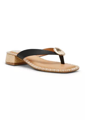 DV Dolce Vita Women's Nuala Thong Sandals, Black, 9.5M | Belk