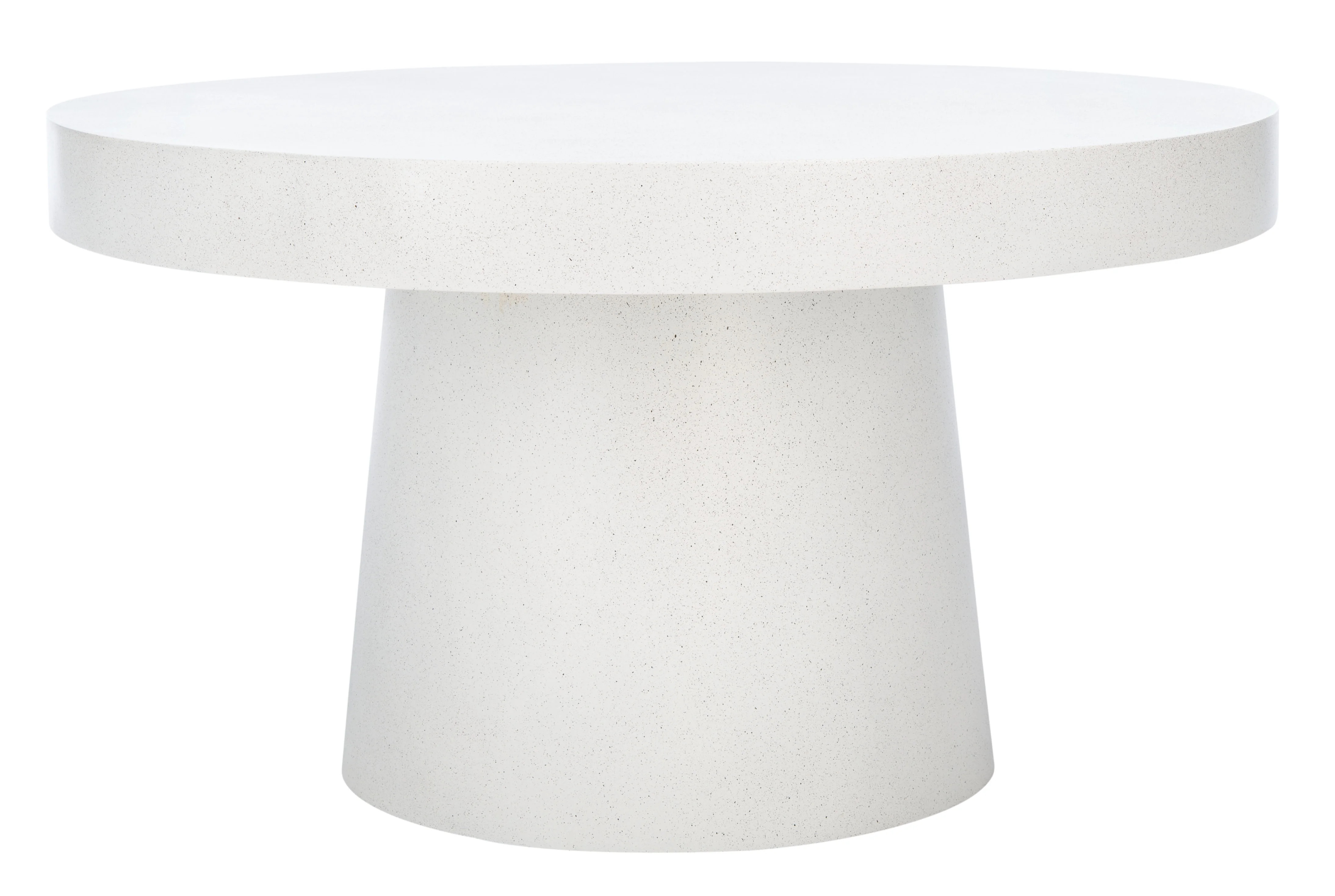 SAFAVIEH Jaria Solid Paper Mache Round Coffee Table, White Terrazzo | Walmart (US)