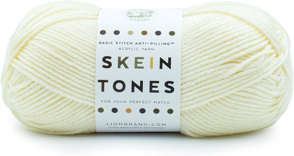 Lion Brand Yarn Basic (“Skein Tones”) Stitch Anti-Pilling Knitting Yarn, Yarn for Crocheting,... | Amazon (US)