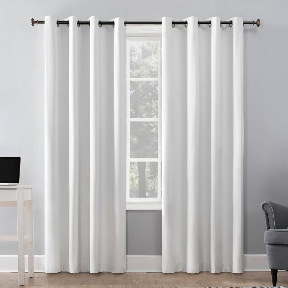Duran Thermal Insulated 100% Blackout Grommet Curtain Panel - Sun Zero | Target