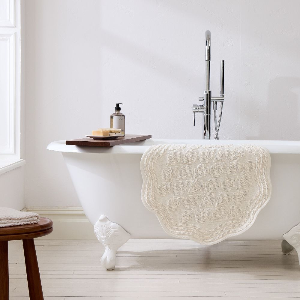 Thistle Jacquard Small Bath Mat | West Elm (US)