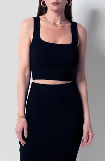 Tart Ina Rib Tank in Black at Nordstrom Rack, Size Large | Nordstrom Rack