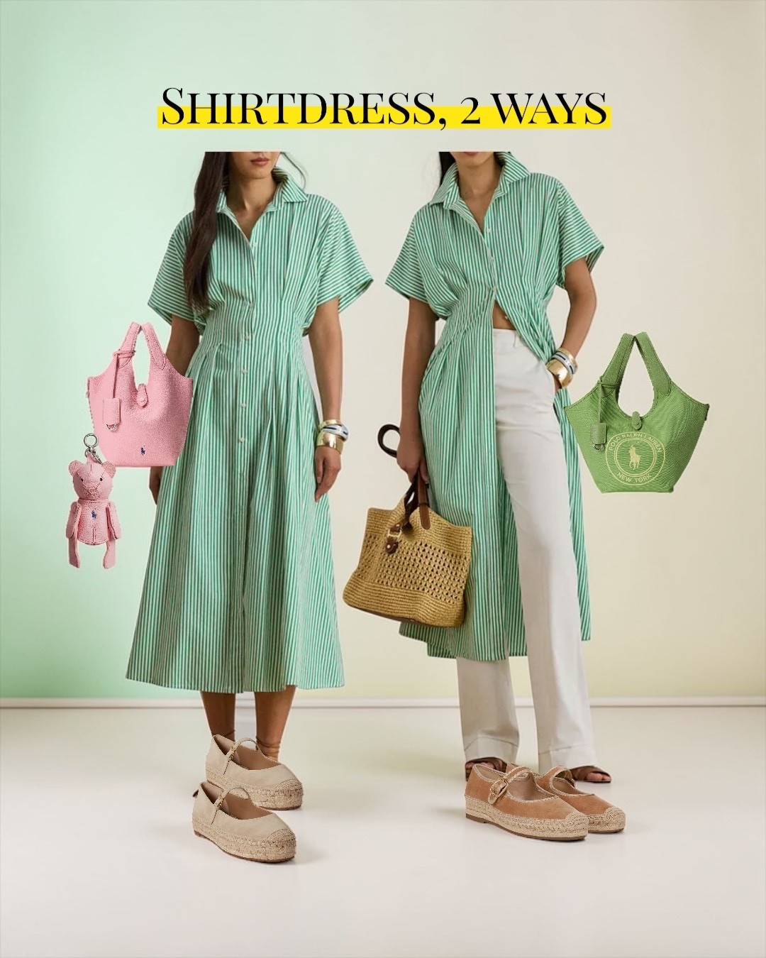 1 shirtdress, 2 ways. 

#styleinspiration

#LTKOver40 #LTKSeasonal #LTKootd