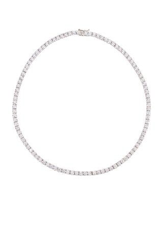 The M Jewelers NY Full Iced Out Necklace in Sterling Silver from Revolve.com | Revolve Clothing (Global)