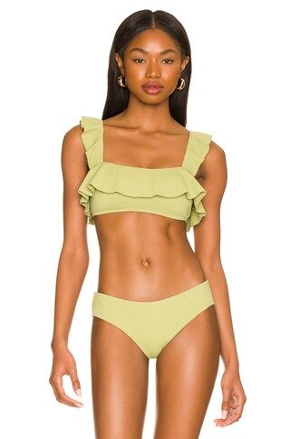 eberjey Pique Jane Bikini Top in Pear from Revolve.com | Revolve Clothing (Global)
