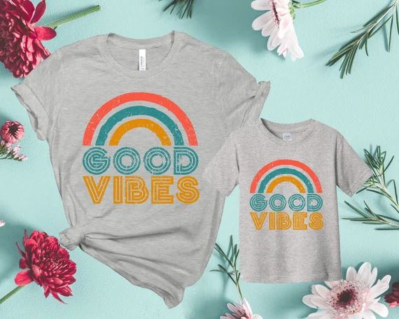Good Vibes Mommy and Me Shirts Boy, Mother Son Matching Outfits, Mommy and Me Outfits Boy, Mother... | Etsy (US)