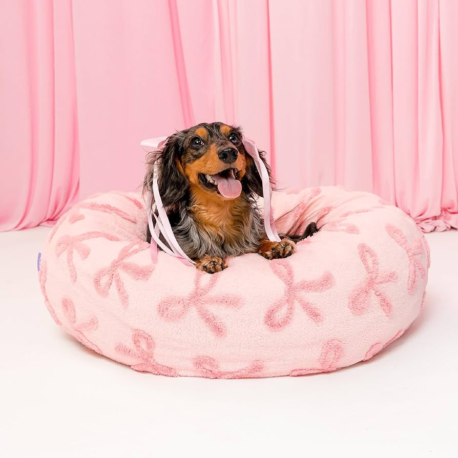 LE SURE Donut Medium Dog Bed - Round Cat Beds for Indoor Cats Calming Pet Beds, Cute Modern Beds ... | Amazon (US)