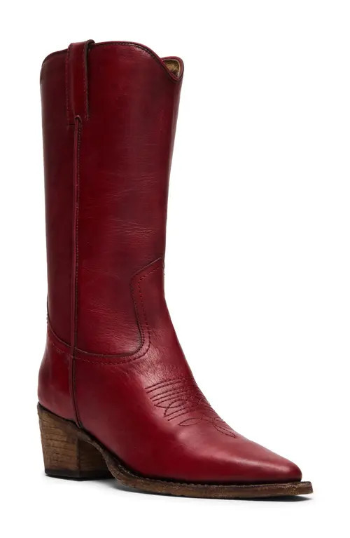 Steve Madden Albany Western Boot in Red Leather at Nordstrom, Size 9.5 | Nordstrom