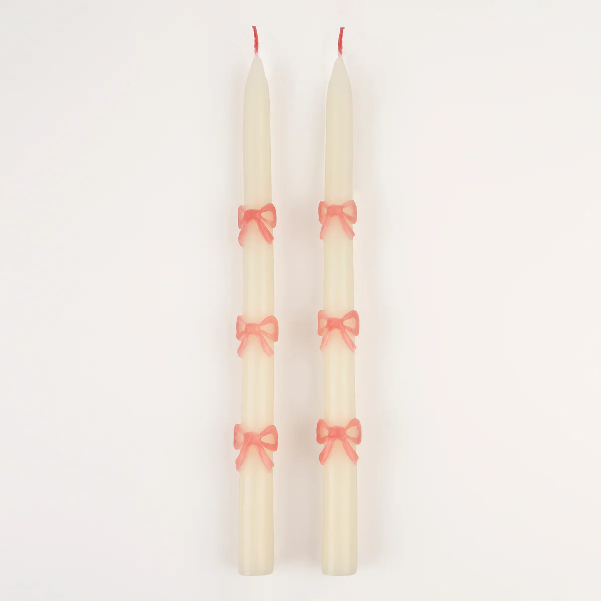 HomePink Bow Taper Candles (x 2) | Meri Meri