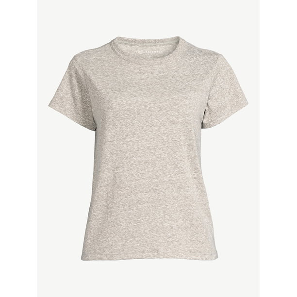 Free Assembly Women's Short Sleeve Tri-Blend Ringer Tee - Walmart.com | Walmart (US)