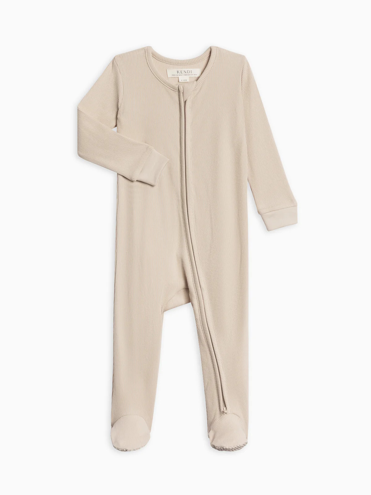 Organic Baby Kit Ribbed Zipper Sleeper | Colored Organics