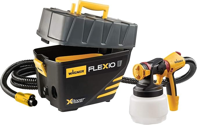 Wagner Spraytech 0529091 FLEXiO 5000 Stationary HVLP Paint Sprayer, Sprays Unthinned Latex, Inclu... | Amazon (US)