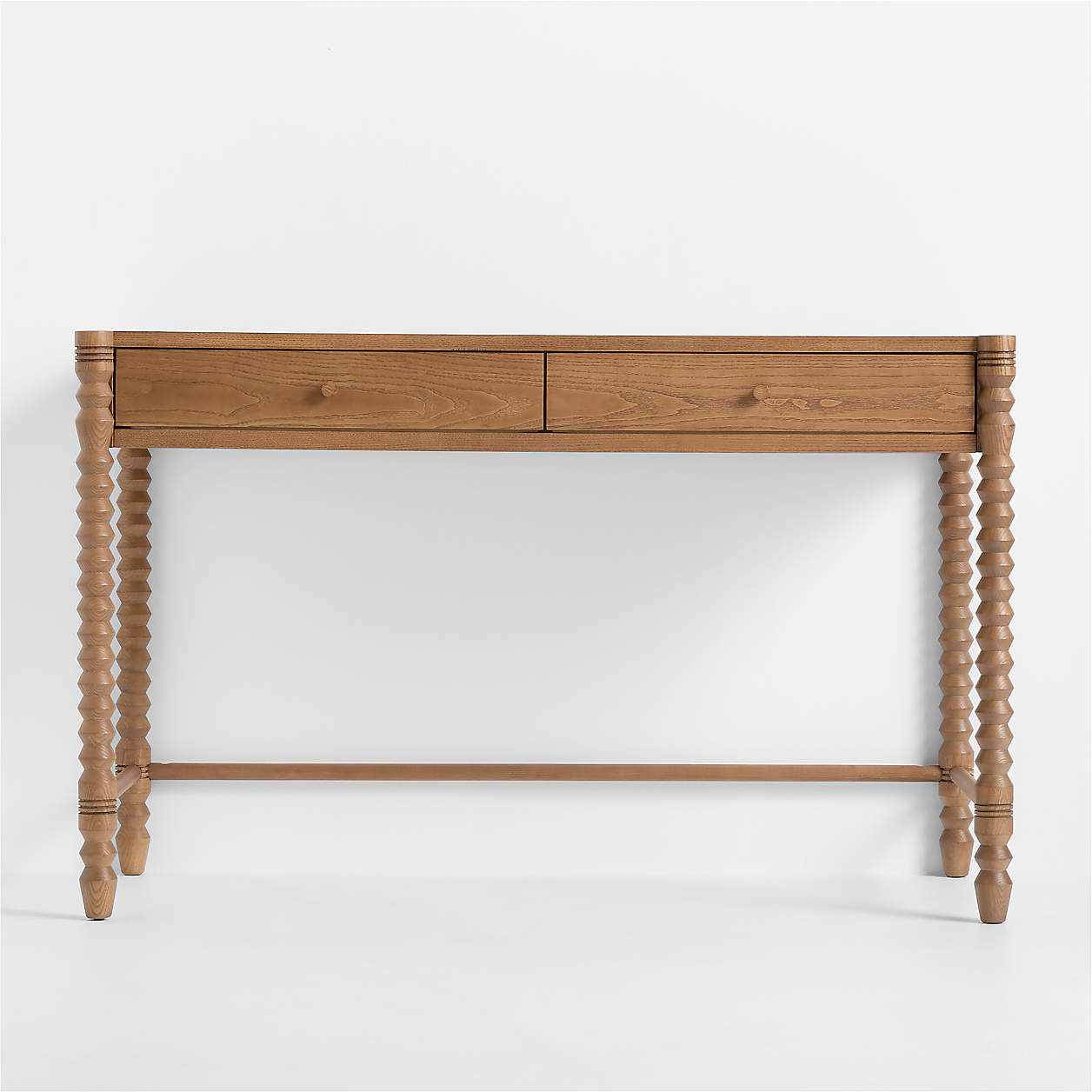 Jack 48" Hazelnut Ash Wood Kids Desk with Drawer | Crate & Kids | Crate & Barrel