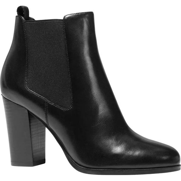 Women's MICHAEL Michael Kors Lottie Chelsea Bootie Black Vachetta Leather 10 M - Walmart.com | Walmart (US)