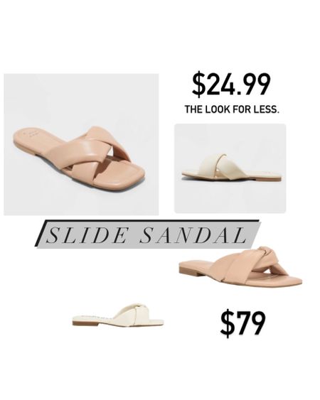 Slide sandals splurge vs. save the look for less 

#LTKstyletip #LTKshoecrush #LTKunder50