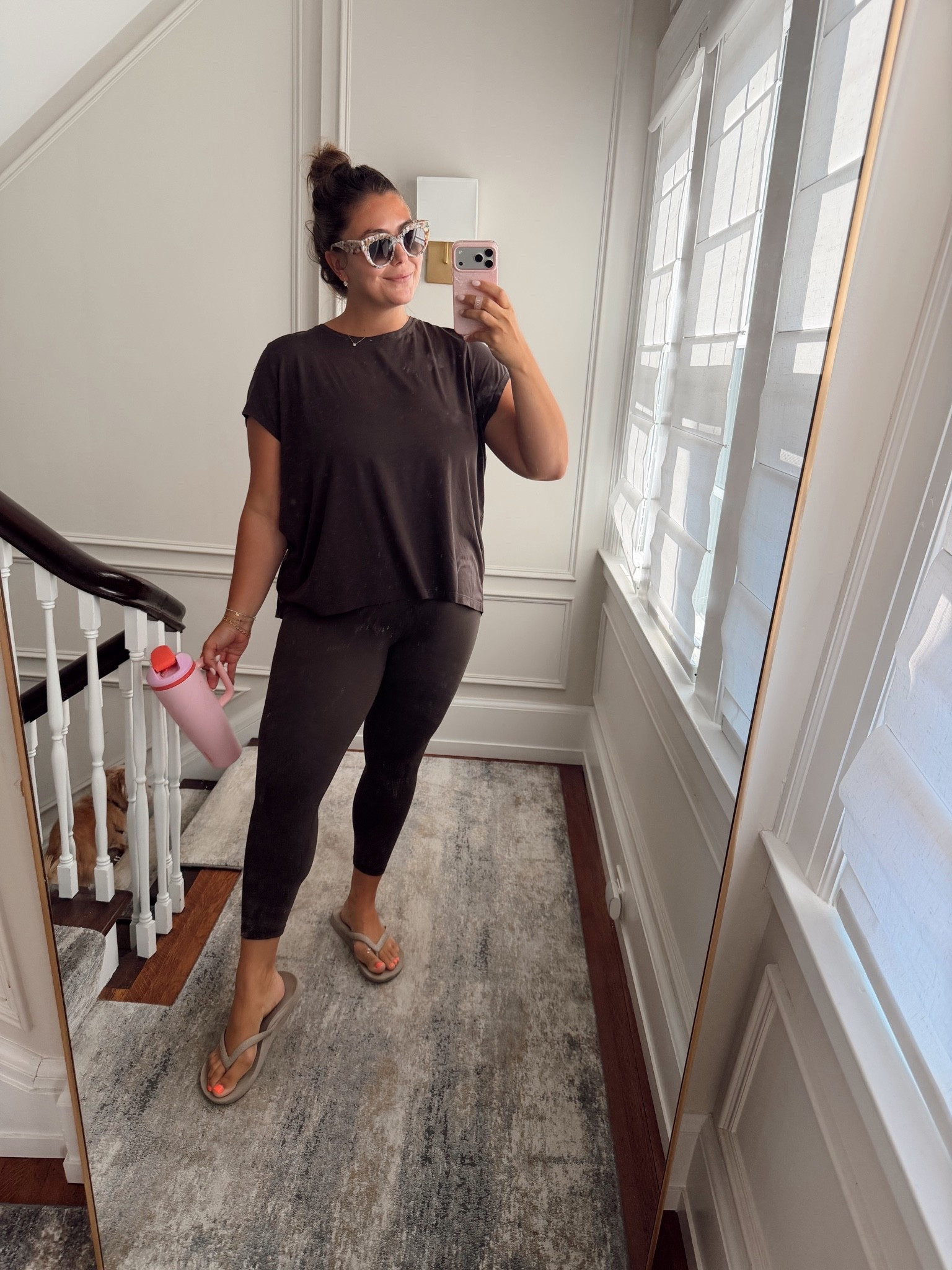 Wearing size 1X in top & XL in leggings - exact color is Truffle

#LTKfitnessgoals #LTKMidsize #LTKActive