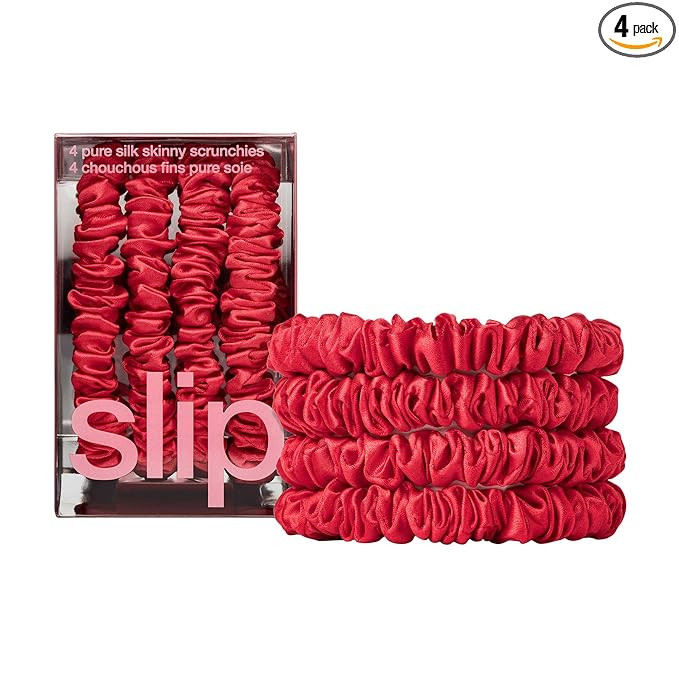 slip Skinny Scrunchies: Anti-Crease, Anti-Breakage Slipsilk™ Design Protects Delicate Hair | In... | Amazon (US)