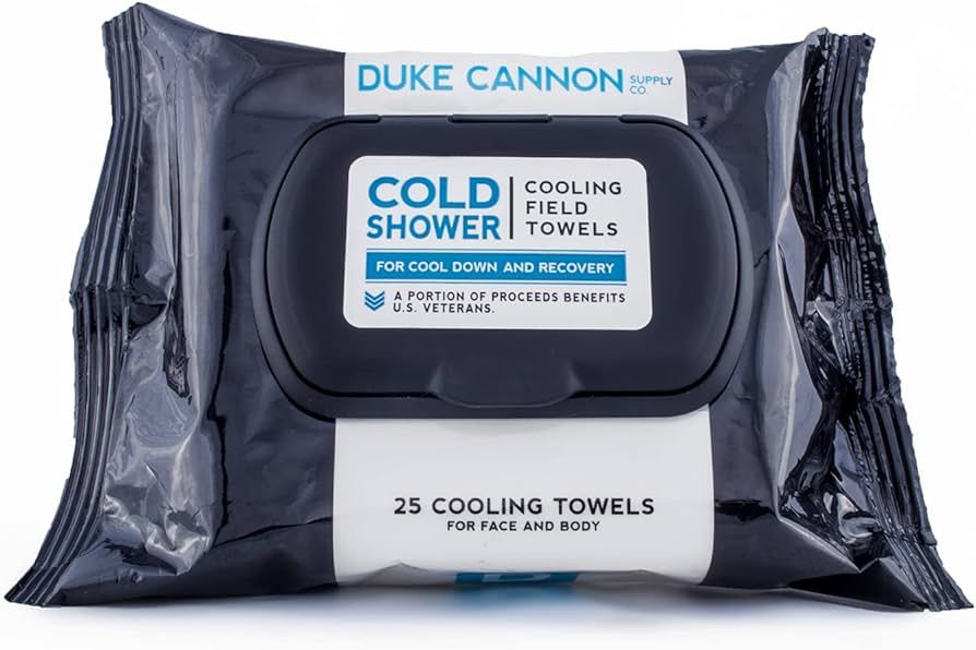 Duke Cannon"Cold Shower" Cooling Field Towels - For Face and Body (25 Count) | Amazon (US)