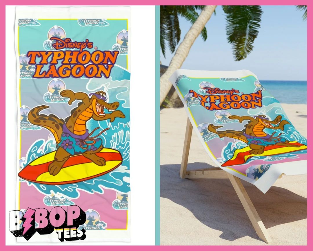 Typhoon Lagoon 1980's 90's WDW Summer Vintage Style Beach Towel - Etsy | Etsy (US)