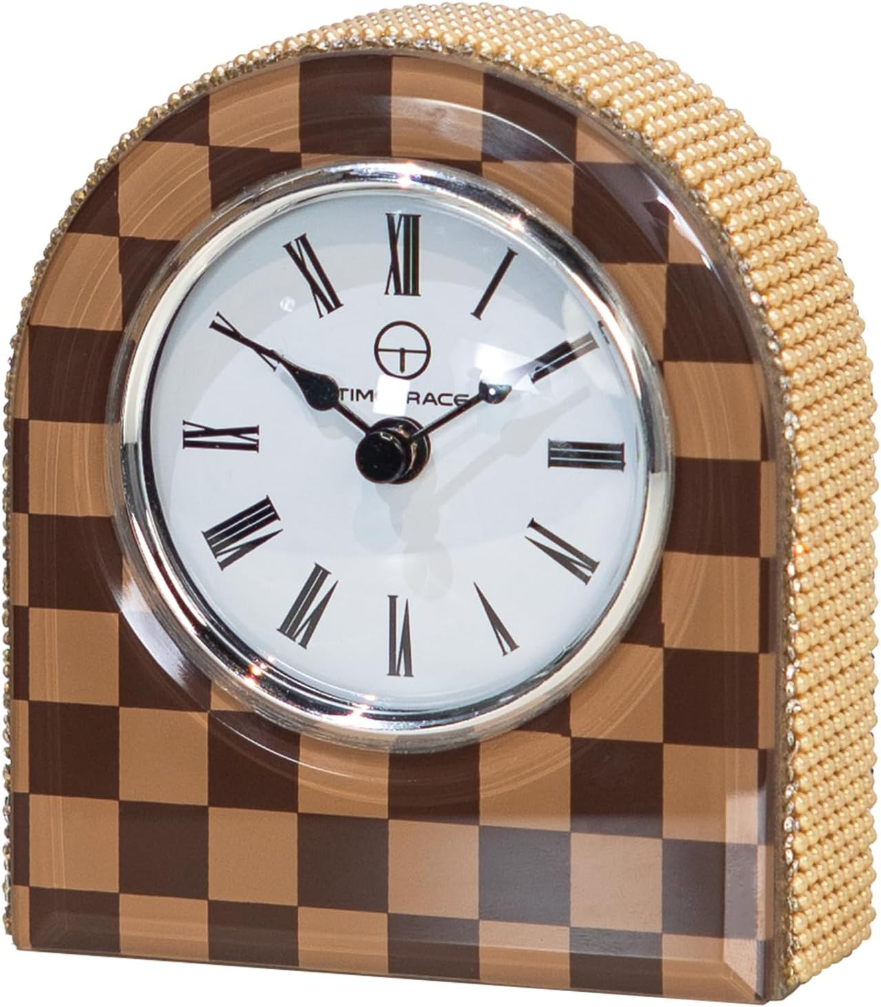 Mini Arched Checkerboard Glass Clock | Amazon (US)