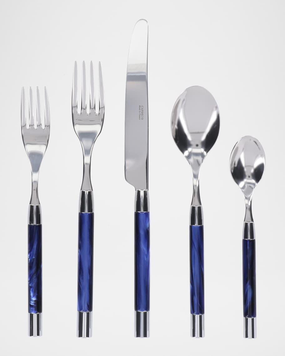 Capdeco Conty 5-Piece Place Setting, Blue | Neiman Marcus