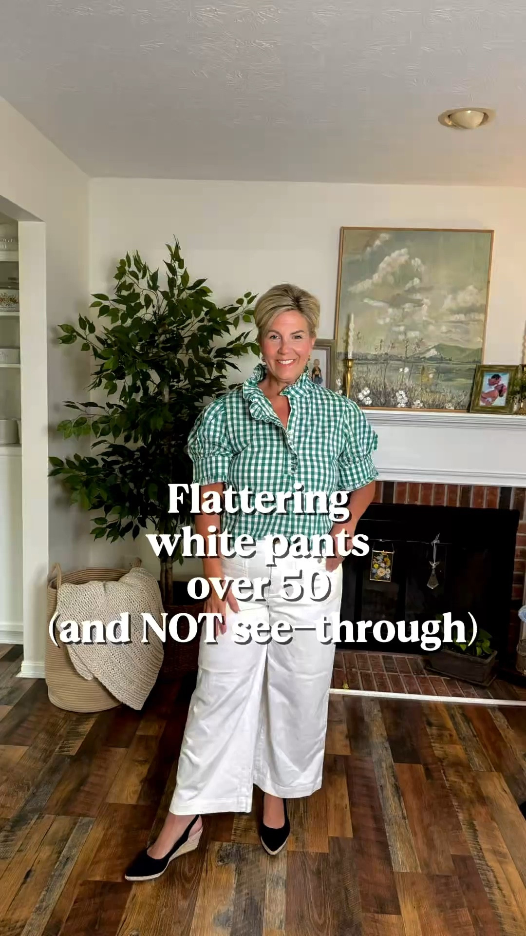 Pants run a little big 
Top in my video is from a boutique, but I found several for you to shop