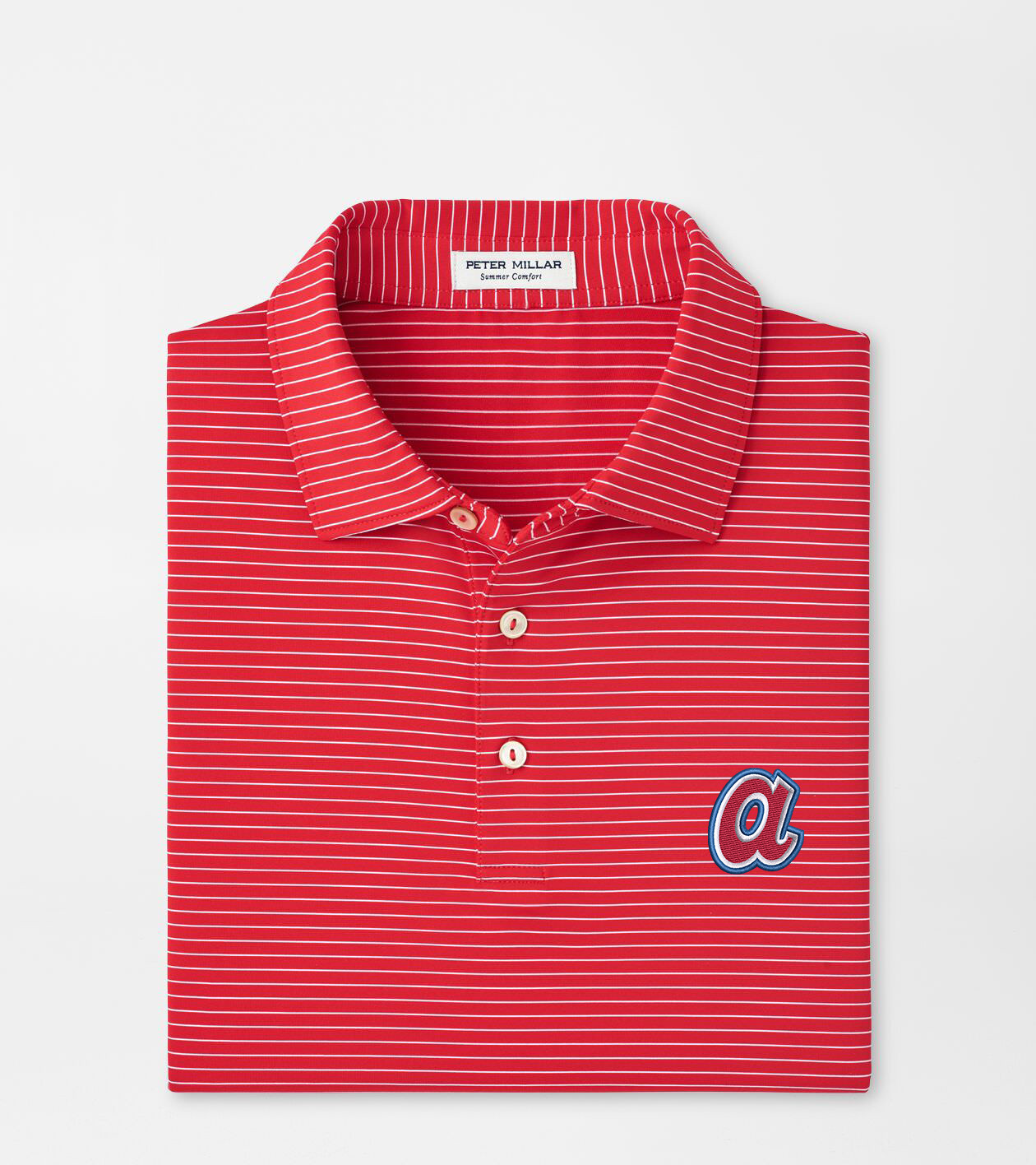 Cooperstown Atlanta Braves Hemlock Performance Jersey Polo | Peter Millar