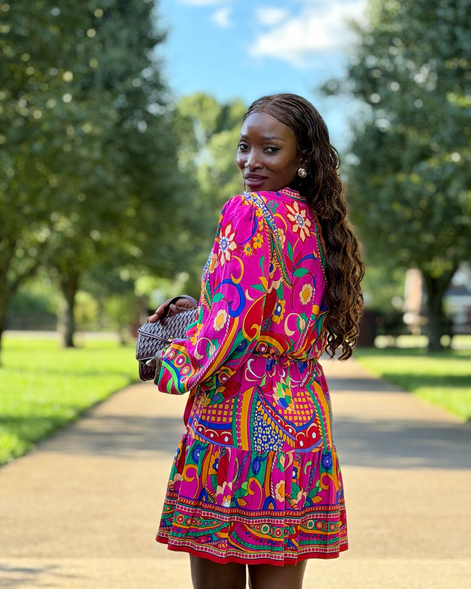 Vibrant patterned dress by Adrianna Papell. Perfect summer wedding guest dress or wear it to a cocktail party, birthday party or garden party. 

Shop your size

#LTKootd #LTKWedding #LTKPetite