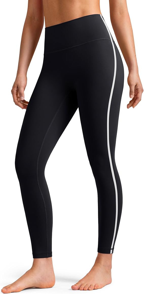 Colorfulkoala Women's Dreamlux No Front Seam High Waist Yoga Leggings with Contrast Trim 25" Inse... | Amazon (US)