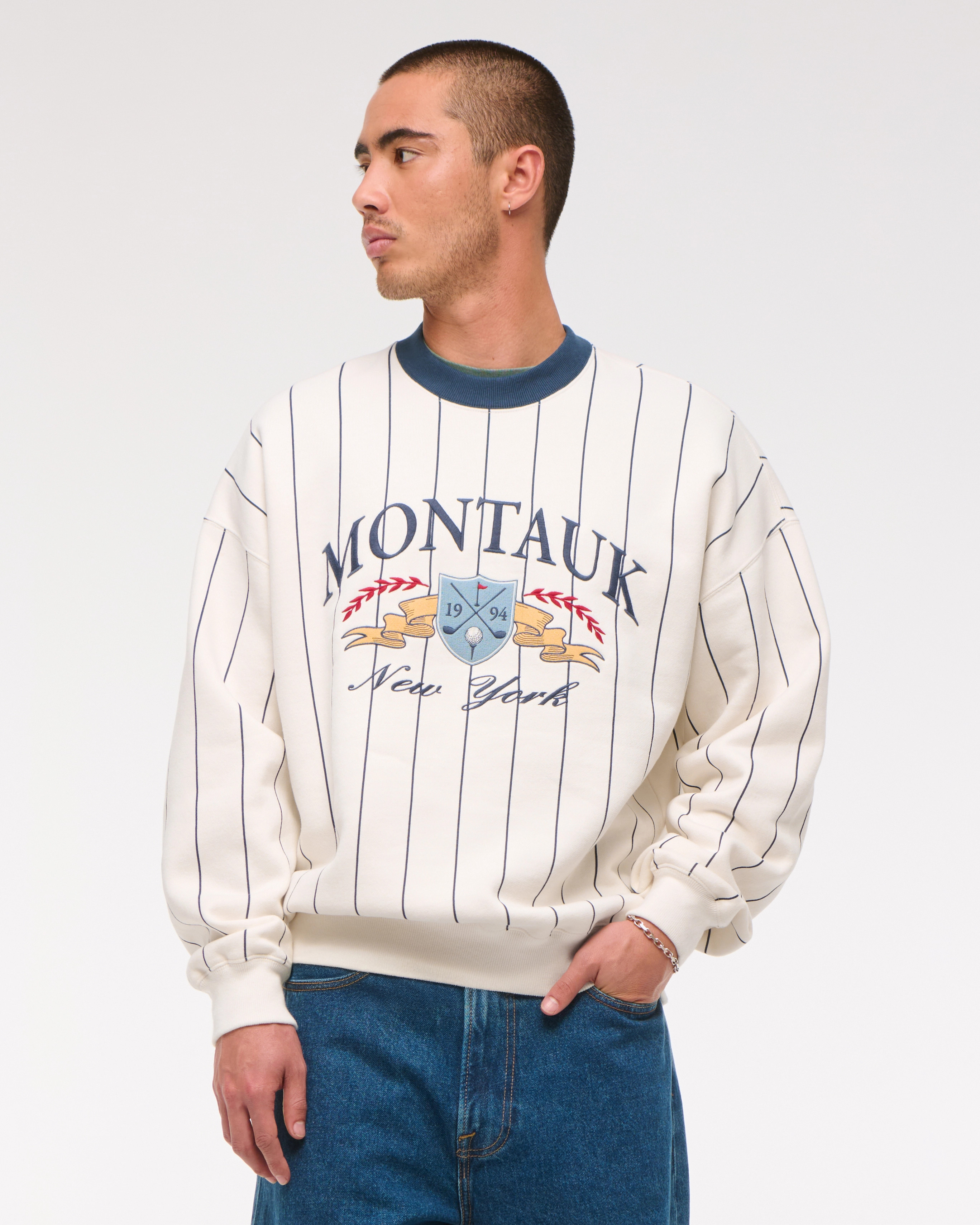 Golf Graphic Crew Sweatshirt | Abercrombie & Fitch (US)