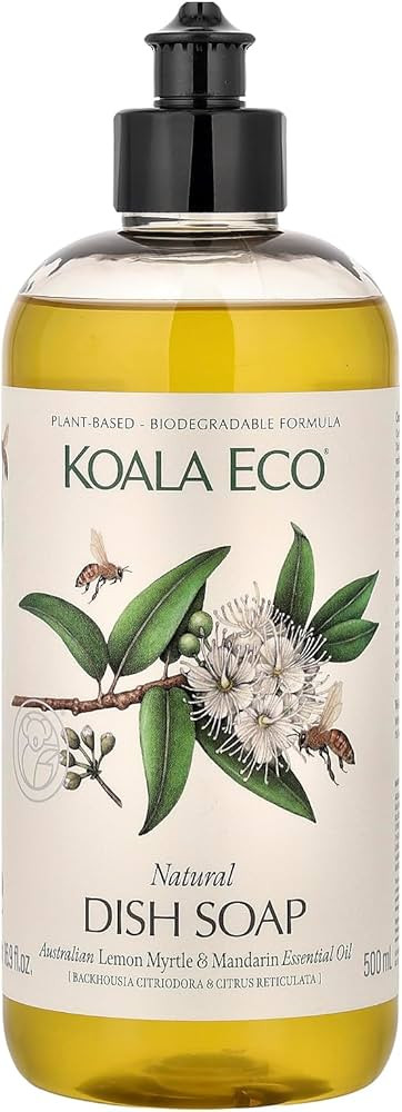 Koala Eco Dish Soap - with Australian Lemon Myrtle & Mandarin Essential Oil - 16oz | Amazon (US)