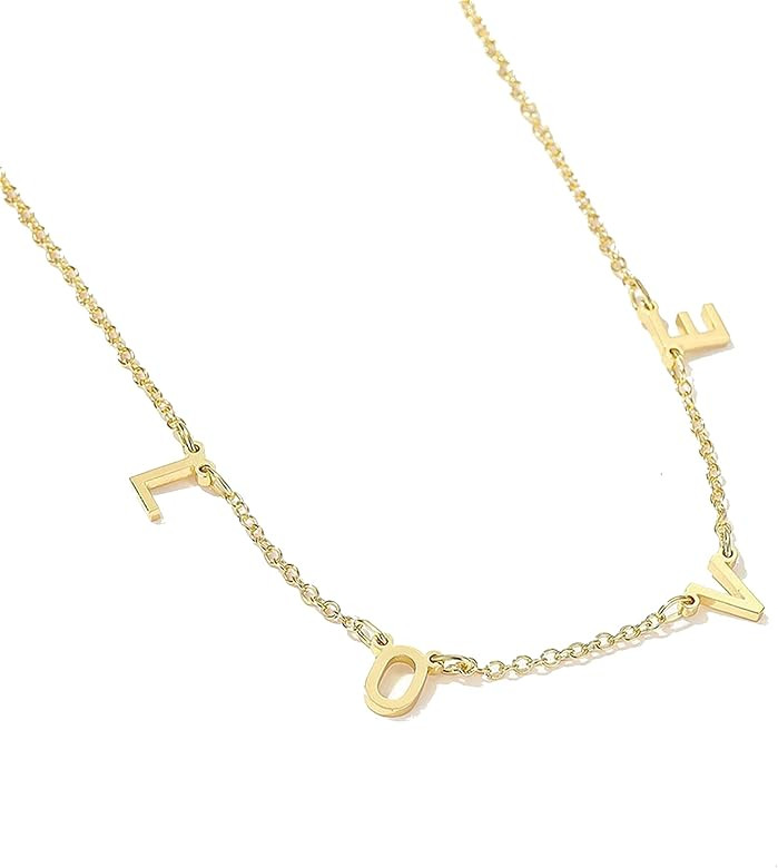 MAMA Letter Necklace Gold Mama Choker Chain For Mom Gift For Mother Gold / Silver Plated MAMA Nec... | Amazon (US)